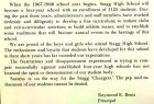 Image - Welcome Message to Students 1967 Stagg Principal