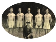 Image - Amos Alonzo Stagg Coaching The 1924 Olympics Track Team in Paris, France.
